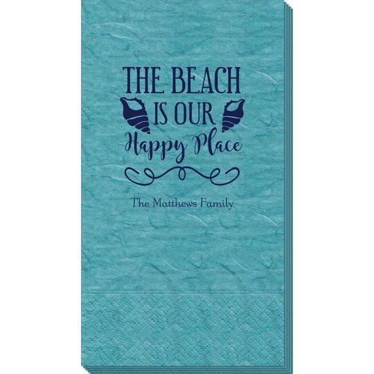 The Beach Is Our Happy Place Bali Guest Towels